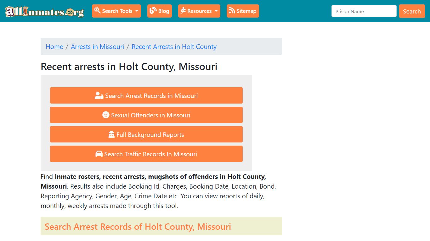 Recent arrests in Holt County, Missouri | Mugshots, Rosters, Inmates ...